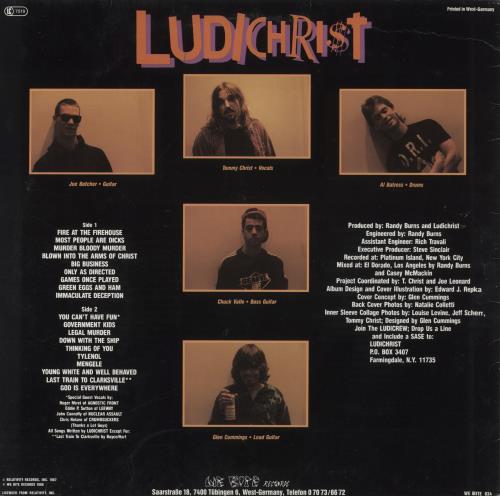 Ludichrist Immaculate Deception vinyl LP album (LP record) German L5HLPIM834687