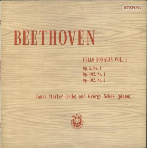Ludwig Van Beethoven Beethoven: Cello Sonatas Vol. 1 vinyl LP album (LP record) UK LVBLPBE856714