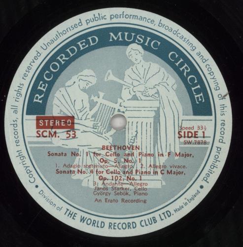 Ludwig Van Beethoven Beethoven: Cello Sonatas Vol. 1 vinyl LP album (LP record) UK LVBLPBE856714