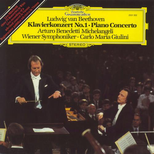 Ludwig Van Beethoven Beethoven: Klavierkonzert No. 1  Piano Concerto vinyl LP album (LP record) German LVBLPBE831124
