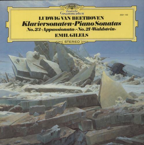 Ludwig Van Beethoven Beethoven: Klaviersonaten - Piano Sonatas No.23 Appassionata - No.21 Waldstein vinyl LP album (LP record) German LVBLPBE878231