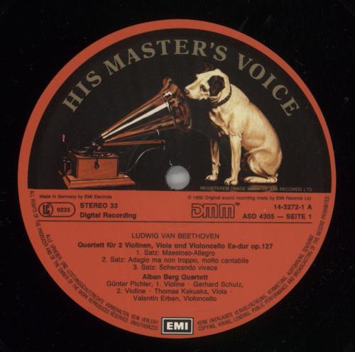 Ludwig Van Beethoven Beethoven: Quartette / Quartets Op.127 & 135 vinyl LP album (LP record) German LVBLPBE877798