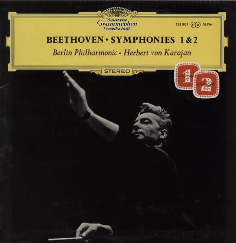 Ludwig Van Beethoven Beethoven: Symphonies 1 & 2 vinyl LP album (LP record) UK LVBLPBE750602