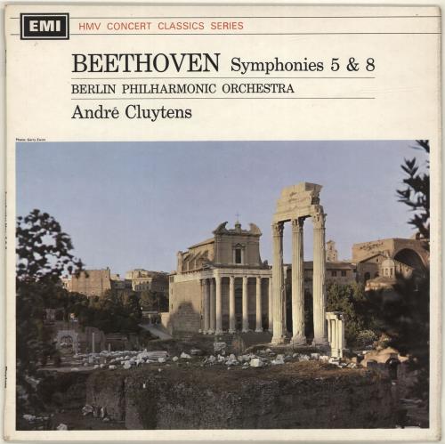 Ludwig Van Beethoven Beethoven: Symphony No. 5 In C Minor, Symphony No. 8 In F vinyl LP album (LP record) UK LVBLPBE699526