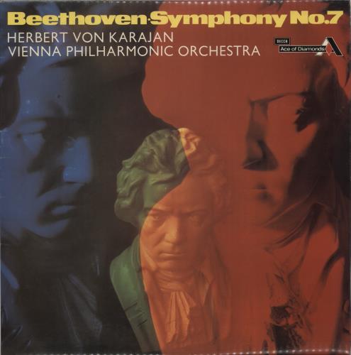 Ludwig Van Beethoven Beethoven: Symphony No. 7 In A vinyl LP album (LP record) UK LVBLPBE880189