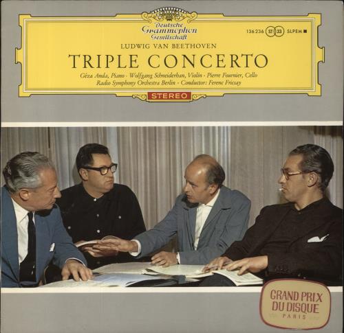 Ludwig Van Beethoven Beethoven: Tripelkonzert = Triple Concerto vinyl LP album (LP record) German LVBLPBE859501