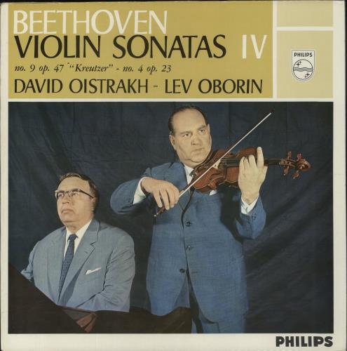 Ludwig Van Beethoven Beethoven: Violin Sonatas IV: No. 9 Op. 47 "Kreutzer" ? No 4 Op. 23 vinyl LP album (LP record) Dutch LVBLPBE837744