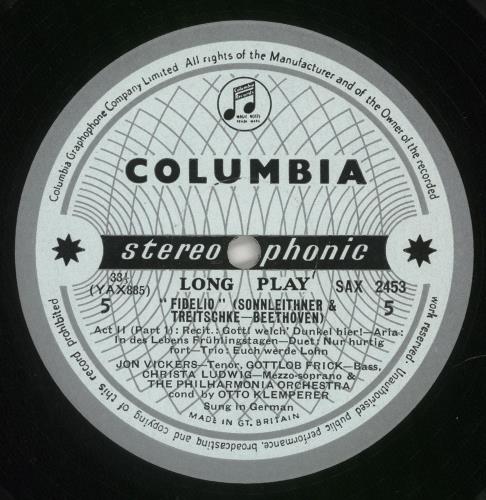 Ludwig Van Beethoven Fidelio Vinyl Box Set UK LVBVXFI533835