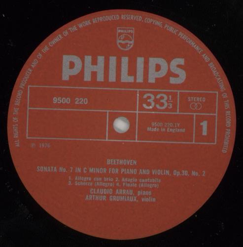 Ludwig Van Beethoven Sonatas For Piano And Violin Op.30, Nos. 2 And 3 vinyl LP album (LP record) Dutch LVBLPSO874824