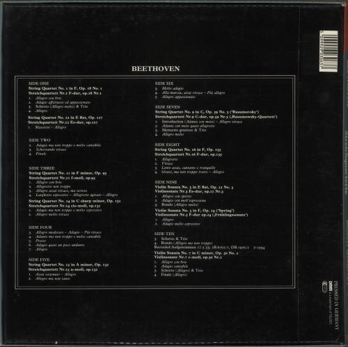 Ludwig Van Beethoven String Quartets Vinyl Box Set German LVBVXST877005