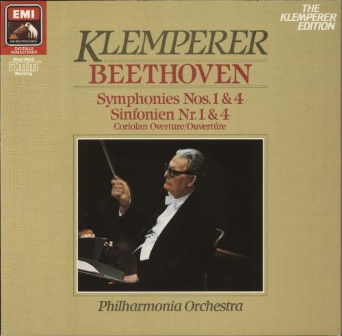 Ludwig Van Beethoven Symphonies No. 1 & 4 vinyl LP album (LP record) UK LVBLPSY859759