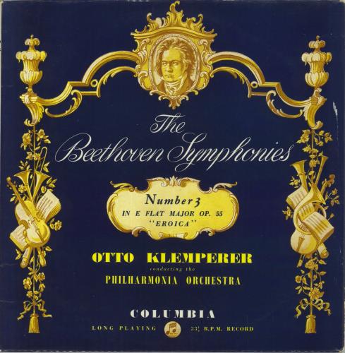 Ludwig Van Beethoven Symphony No. 3 in E Flat Major, Op.55 ("Eroica") vinyl LP album (LP record) UK LVBLPSY851139