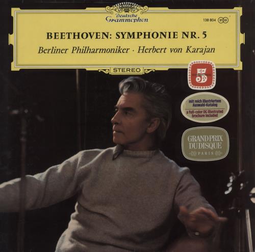 Ludwig Van Beethoven Symphony No. 5 + DG Brochure vinyl LP album (LP record) UK LVBLPSY750601