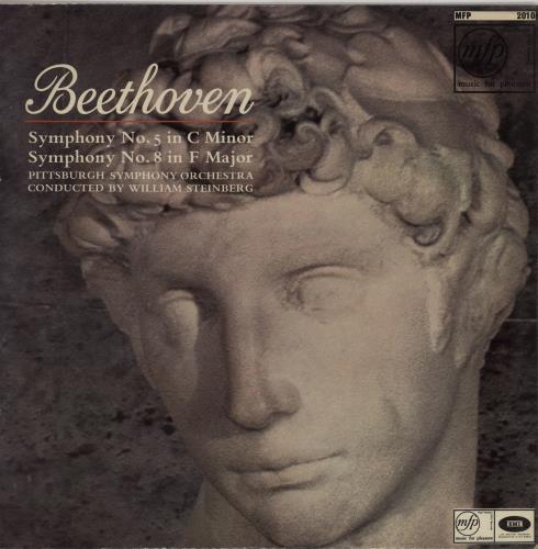 Ludwig Van Beethoven Symphony No. 5 in C Minor, Op.67 / Symphony No. 8 in F Major, Op.93 vinyl LP album (LP record) UK LVBLPSY762007