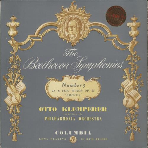 Ludwig Van Beethoven The Beethoven Symphonies: No. 3 'Eroica' - blue and silver vinyl LP album (LP record) UK LVBLPTH534981