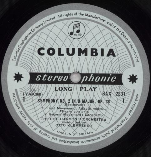 Ludwig Van Beethoven The Beethoven Symphonies: Symphony No. 2, Coriolan And Prometheus Overtures- 1st vinyl LP album (LP record) UK LVBLPTH848413