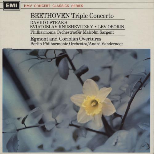 Ludwig Van Beethoven Triple Concerto / Egmont And Coriolan Overtures vinyl LP album (LP record) UK LVBLPTR760079