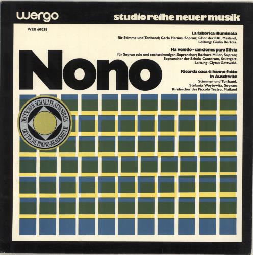 Luigi Nono La Fabbrica Illuminata vinyl LP album (LP record) German OW9LPLA690439