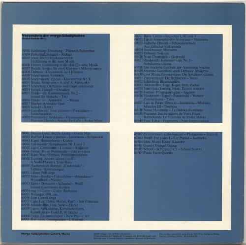 Luigi Nono La Fabbrica Illuminata vinyl LP album (LP record) German OW9LPLA690439