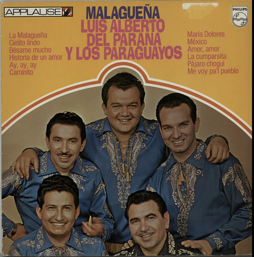 Luis Alberto Del Parana Y Los Paraguyos Malaguena vinyl LP album (LP record) Dutch LJ2LPMA628035
