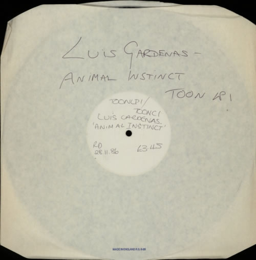 Luis Cardenas Animal Instinct - Test Pressing vinyl LP album (LP record) UK LXKLPAN601050