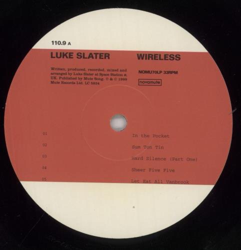 Luke Slater Wireless 2-LP vinyl record set (Double LP Album) UK L.S2LWI856359