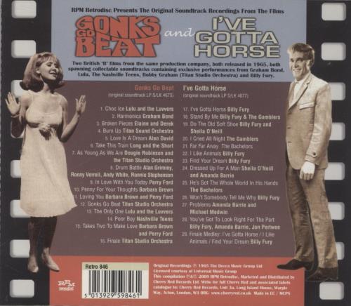 Lulu Gonks Go Beat & I've Gotta Horse CD album (CDLP) UK LULCDGO835702
