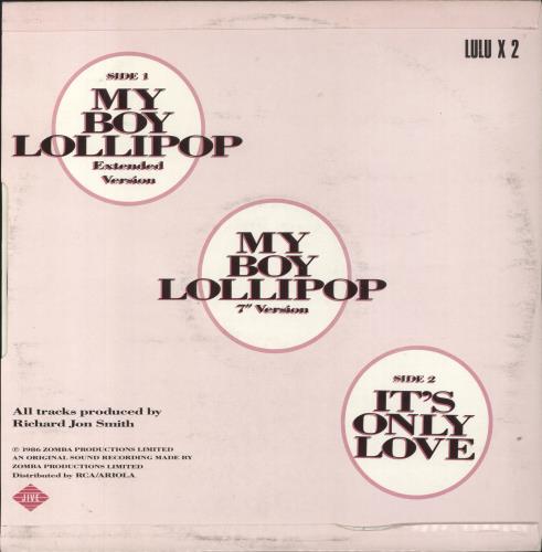 Lulu My Boy Lollipop 12" vinyl single (12 inch record / Maxi-single) UK LUL12MY796208