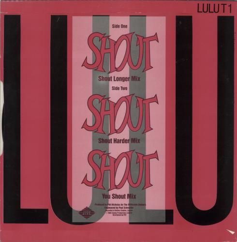 Lulu Shout - '86 Re-Recording 12" vinyl single (12 inch record / Maxi-single) UK LUL12SH393122