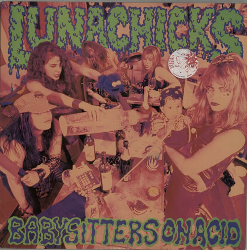 Lunachicks Babysitters On Acid + Booklet vinyl LP album (LP record) UK L3NLPBA579098