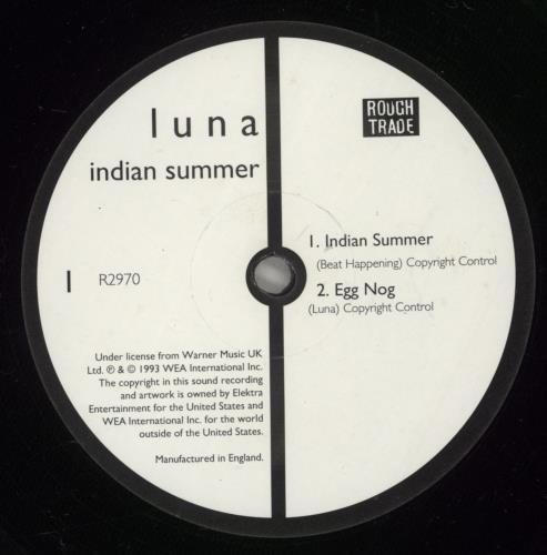 Luna Indian Summer 12" vinyl single (12 inch record / Maxi-single) UK LUN12IN882144