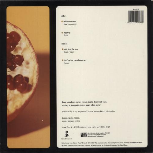 Luna Indian Summer 12" vinyl single (12 inch record / Maxi-single) UK LUN12IN882144