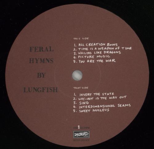 Lungfish Feral Hymns vinyl LP album (LP record) US L0PLPFE863955