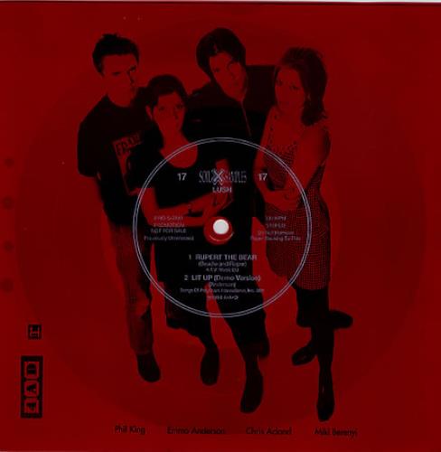 Lush Rupert The Bear - Red Flexidisc 8" vinyl single (8 inch record) US LUS08RU362253