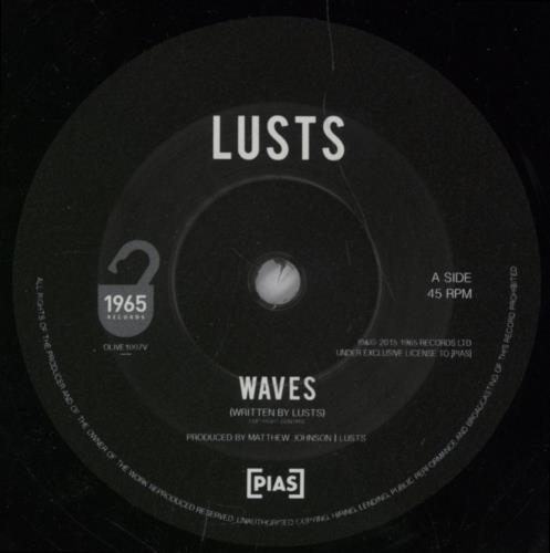 Lusts Waves 7" vinyl single (7 inch record / 45) UK 3W207WA895249