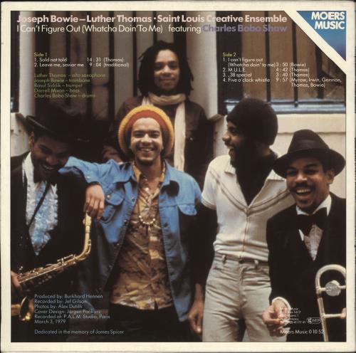 Luther Thomas I Can't Figure Out (Whatcha Doin' To Me) vinyl LP album (LP record) German Q35LPIC708894
