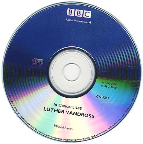 Luther Vandross In Concert 445 CD-R acetate UK LUTCRIN388497
