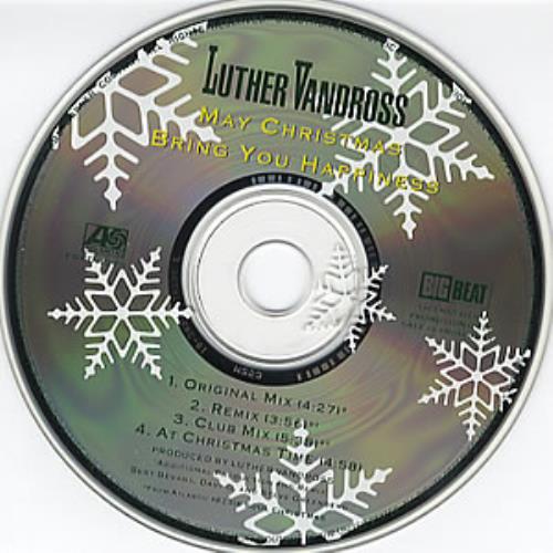 Luther Vandross May Christmas Bring You Happiness CD single (CD5 / 5") US LUTC5MA86759