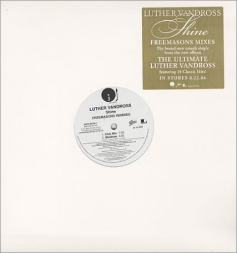 Luther Vandross Shine - Freemasons Remixes 12" vinyl single (12 inch record / Maxi-single) US LUT12SH409630