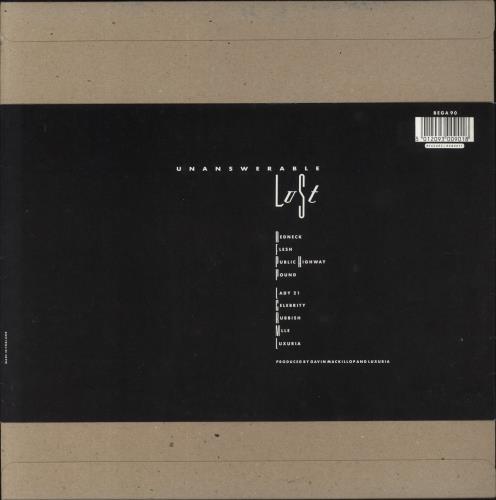 Luxuria Unanswerable Lust vinyl LP album (LP record) UK LXRLPUN188091