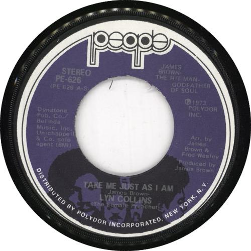 Lyn Collins Take Me Just As I Am 7" vinyl single (7 inch record / 45) US LCO07TA729005