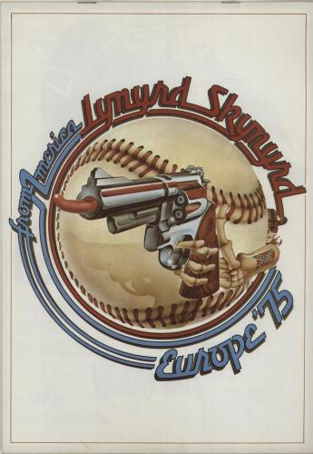 Lynyrd Skynyrd Europe '75 tour programme US LRDTREU345678