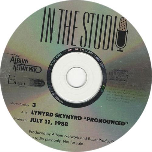 Lynyrd Skynyrd In The Studio - Pronounced CD album (CDLP) US LRDCDIN193435