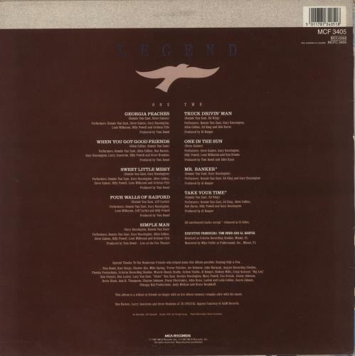 Lynyrd Skynyrd Legend vinyl LP album (LP record) UK LRDLPLE422835