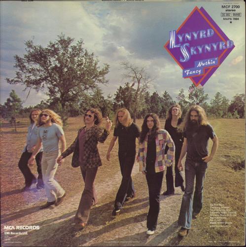 Lynyrd Skynyrd Nuthin' Fancy + Insert vinyl LP album (LP record) UK LRDLPNU659391