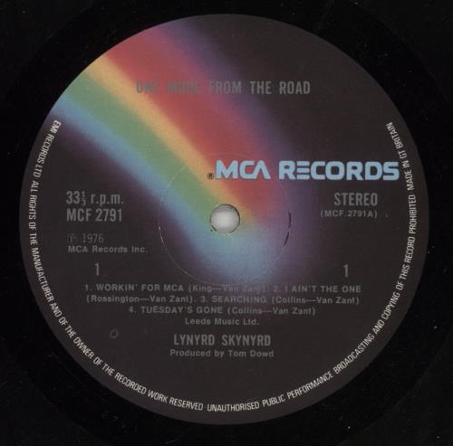 Lynyrd Skynyrd One More From The Road - 1st - EX 2-LP vinyl record set (Double LP Album) UK LRD2LON867544