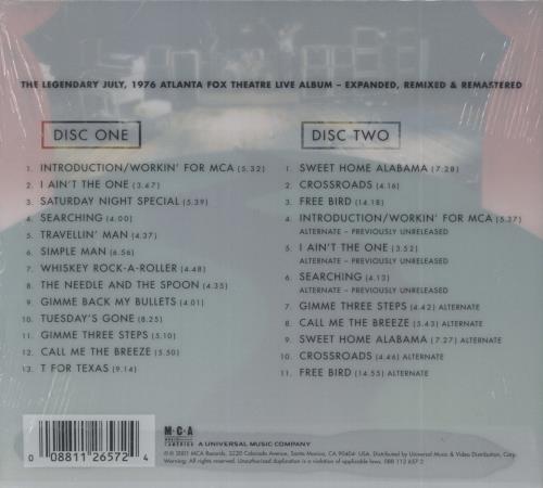 Lynyrd Skynyrd One More From The Road - Deluxe Edition - Sealed 2 CD album set (Double CD) US LRD2CON800377