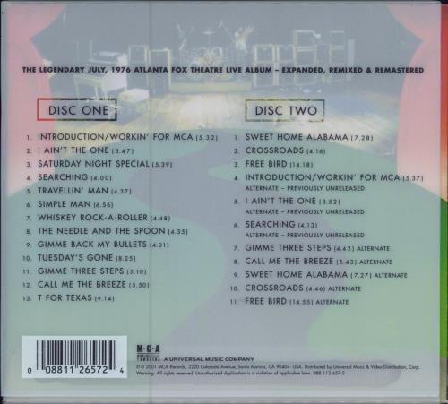 Lynyrd Skynyrd One More From The Road - Deluxe Edition 2 CD album set (Double CD) UK LRD2CON307734