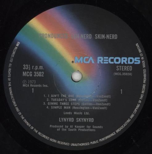 Lynyrd Skynyrd Pronounced Leh-Nerd Skin-Nerd - 1st vinyl LP album (LP record) UK LRDLPPR171372