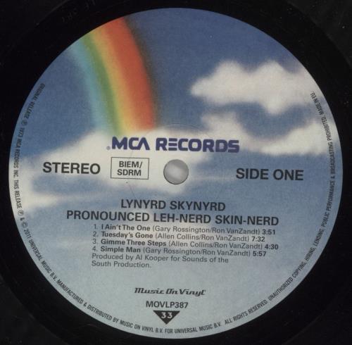 Lynyrd Skynyrd Pronounced Leh-nerd Skin-nerd vinyl LP album (LP record) Dutch LRDLPPR516453